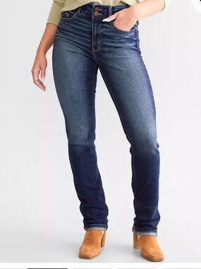 Buckle Parker straight high rise stretch denim jeans